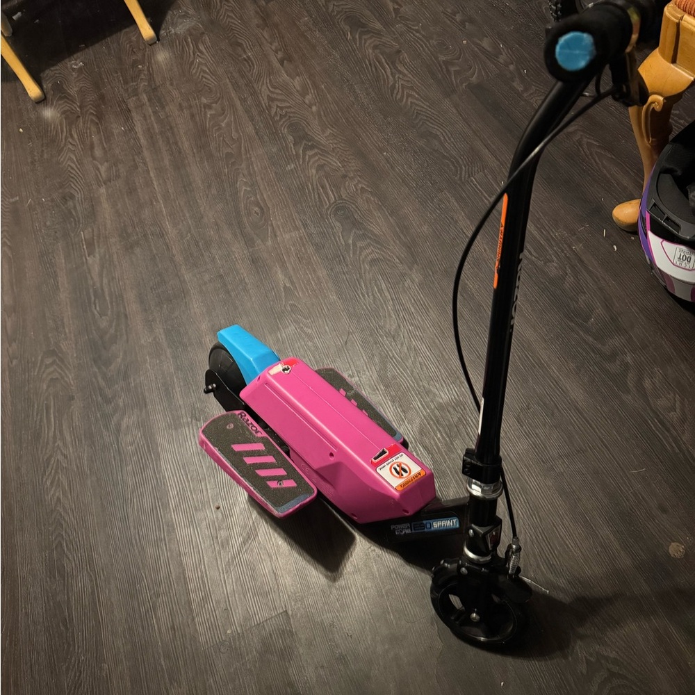 Kids Electric Scooter - Pink and Blue